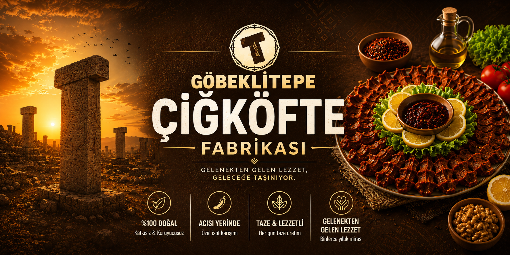 Göbeklitepe Çiğköfte Fabrikası — %100 doğal çiğ köfte